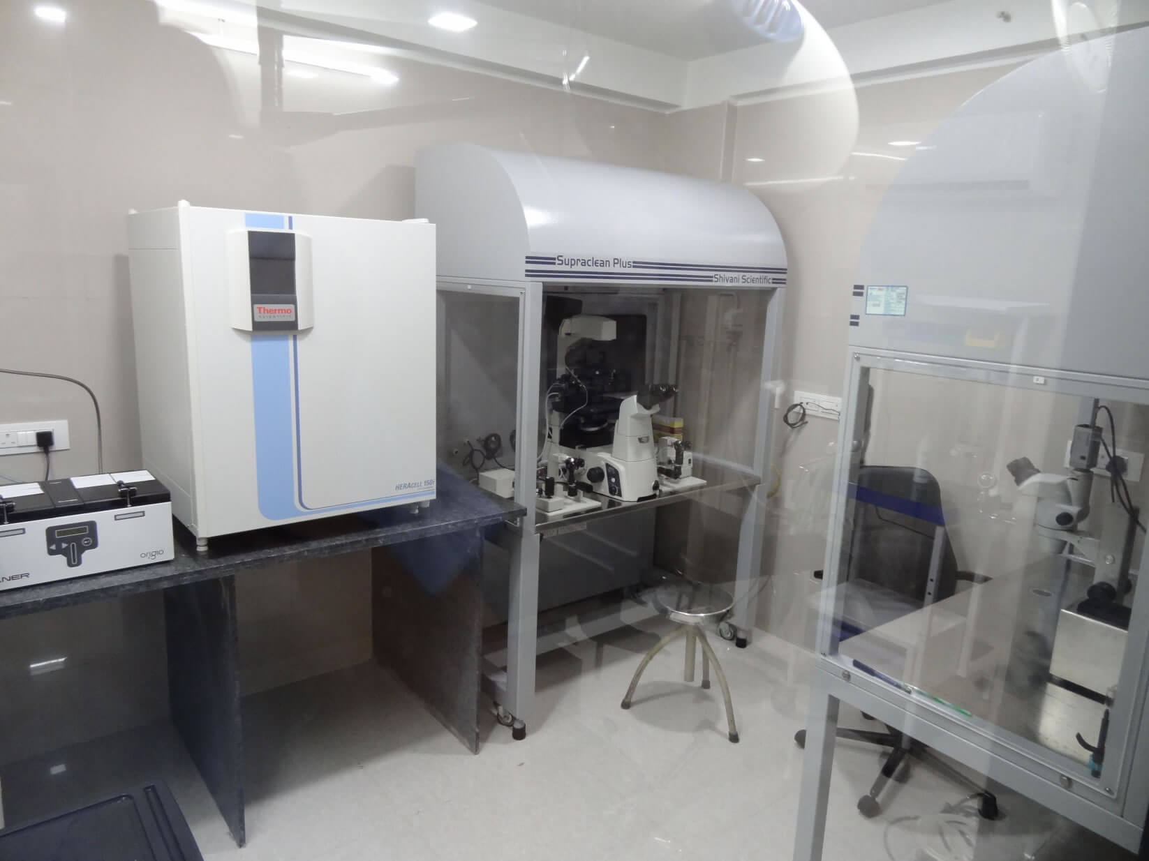 IVF lab inside MotherCare, Surat